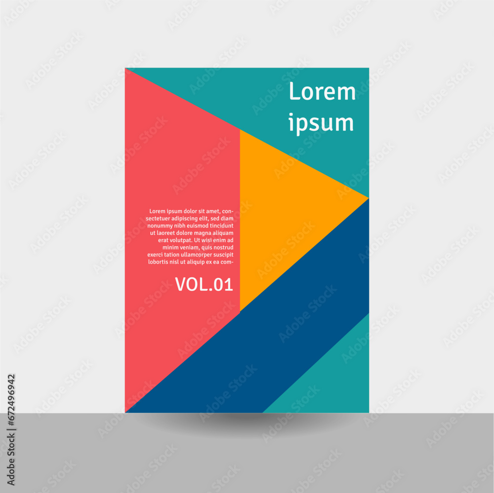 business presentation, bauhaus cover design, geometric abstract cover, annual report cover design