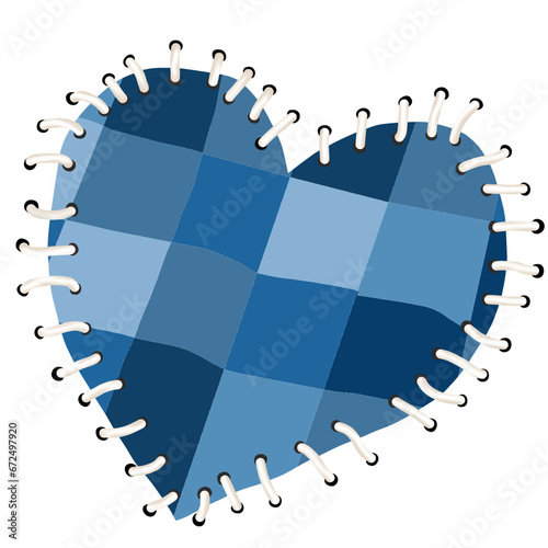 checkered heart
