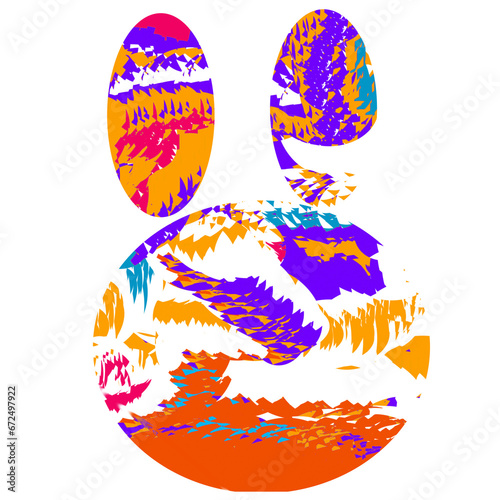 colorful rabbit