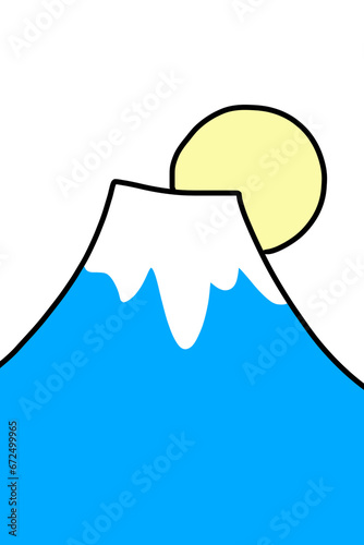 月夜の富士山