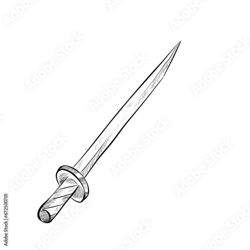 Katana handdrawn illustration