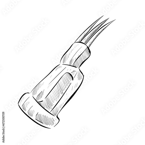 Claws weapon handdrawn illustration