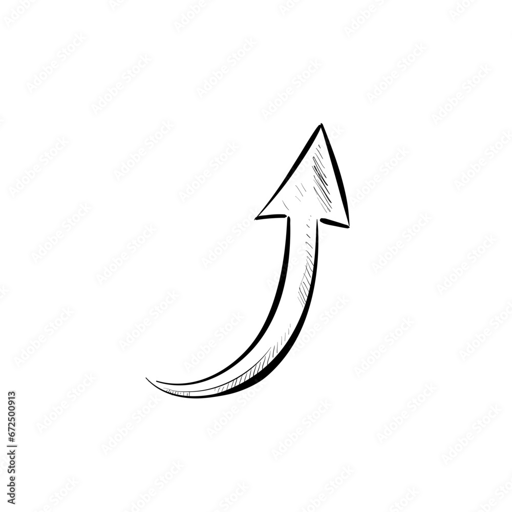 Success arrow up handdrawn illustration Success arrow up handdrawn illustration