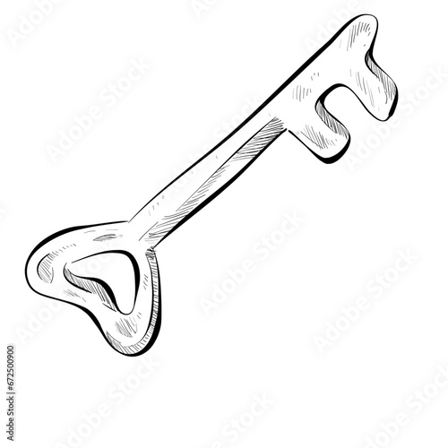 Key handdrawn illustration