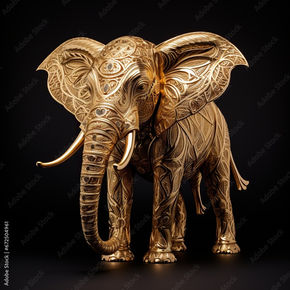 Obraz premium elephant isolated on white background