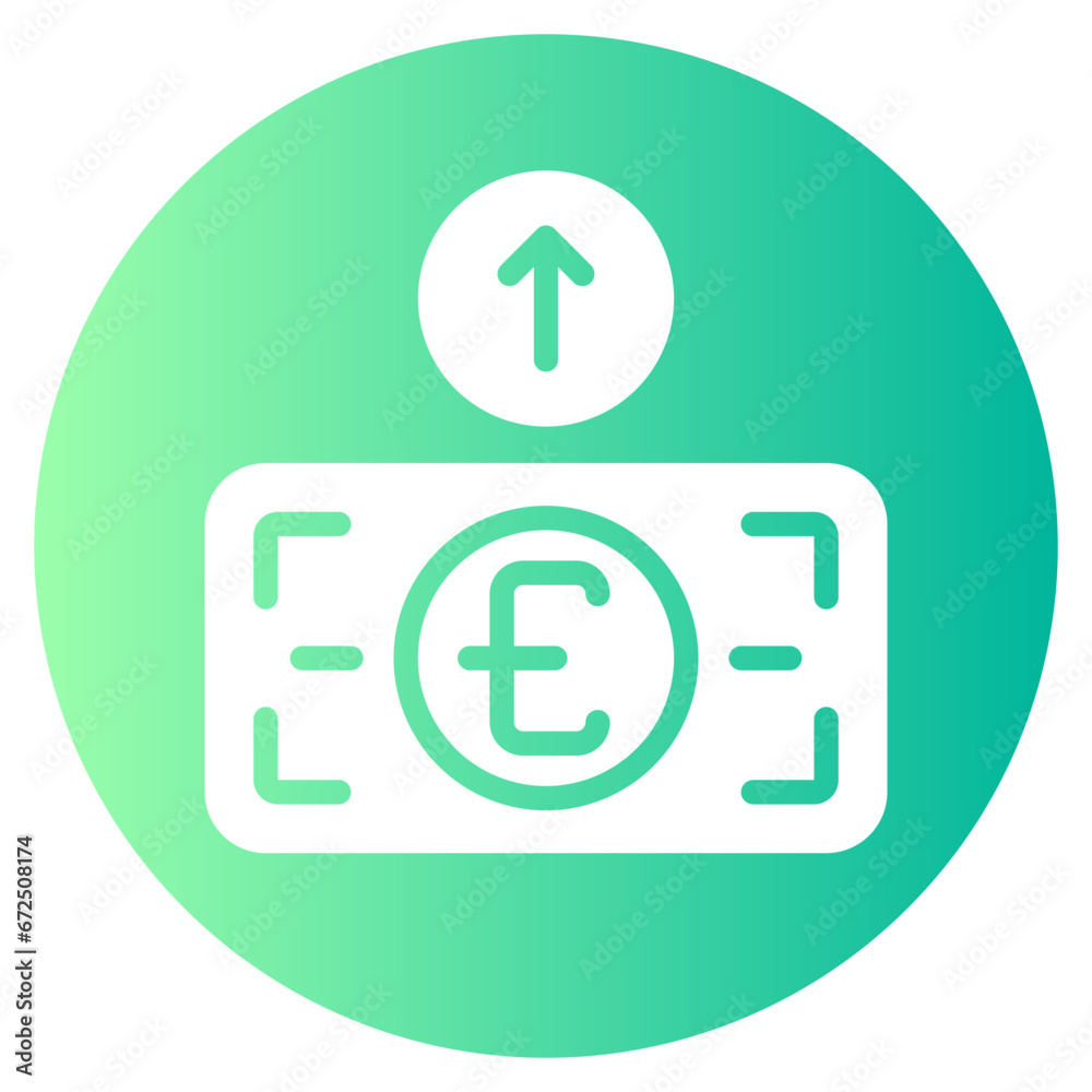 expenditure gradient icon expenditure gradient icon