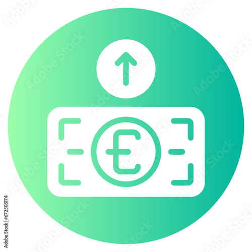 expenditure gradient icon