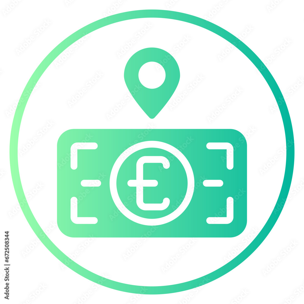 location gradient icon location gradient icon