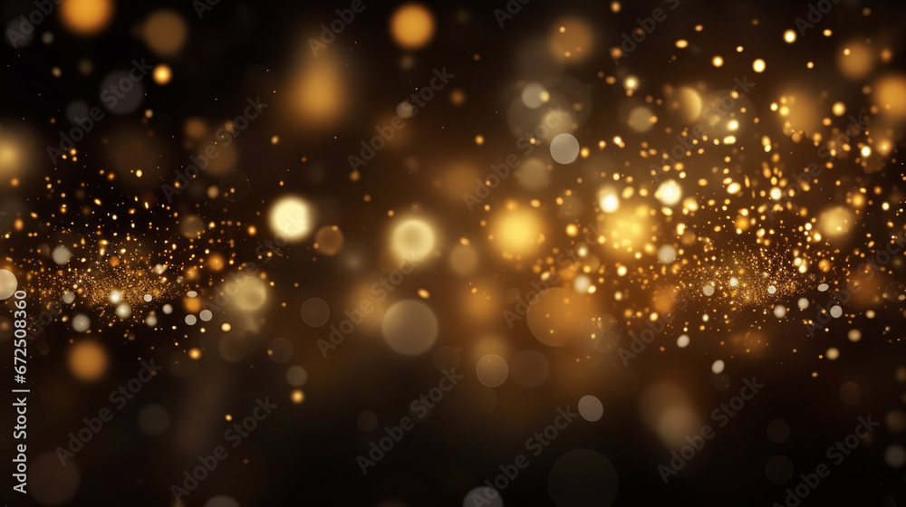 Fototapeta premium golden_bokeh_effect