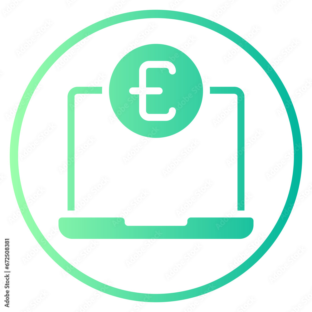 online payment gradient icon online payment gradient icon