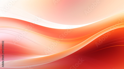an_orange_abstract_wave_background_with_light_shining