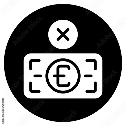 not accepted glyph icon