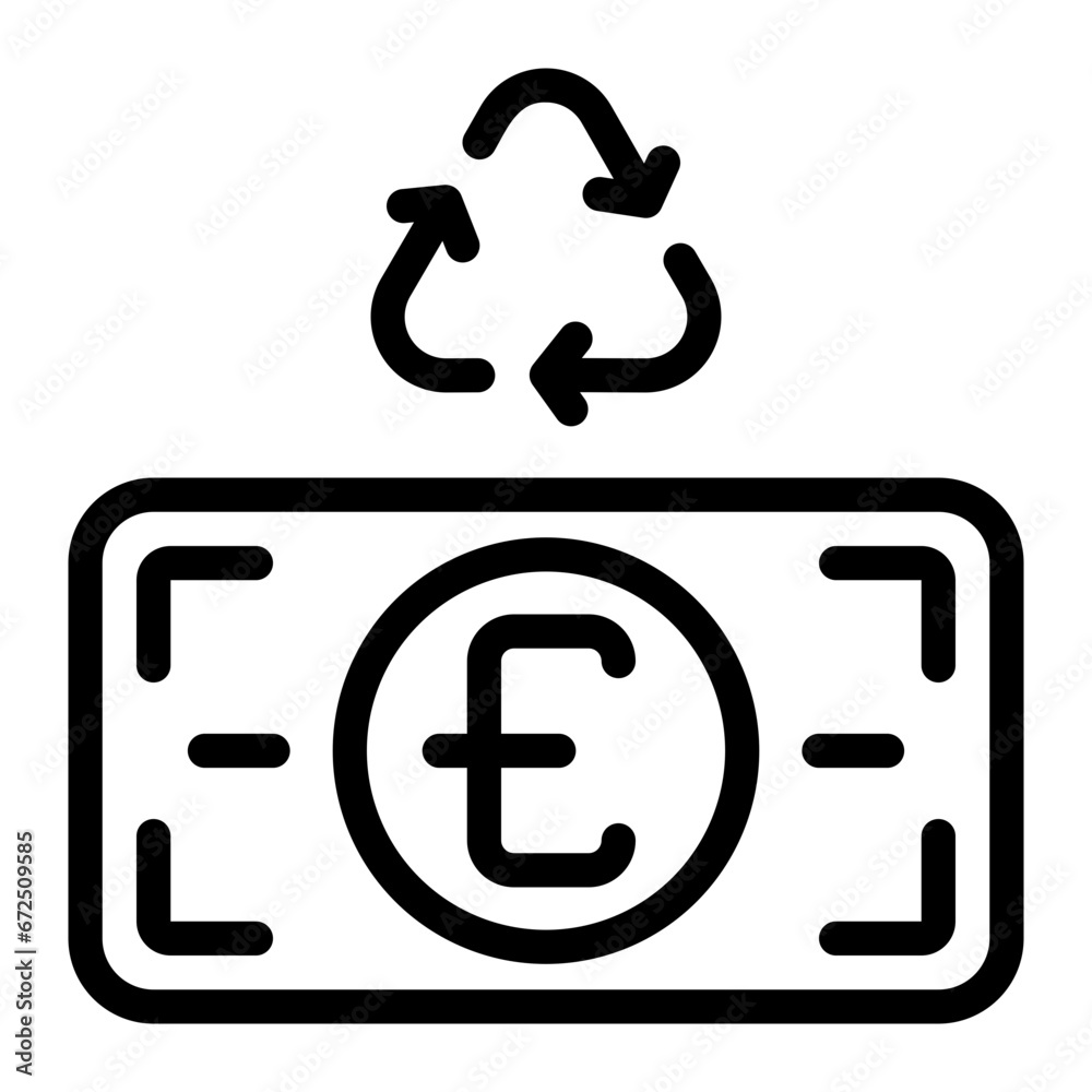 recycle line icon