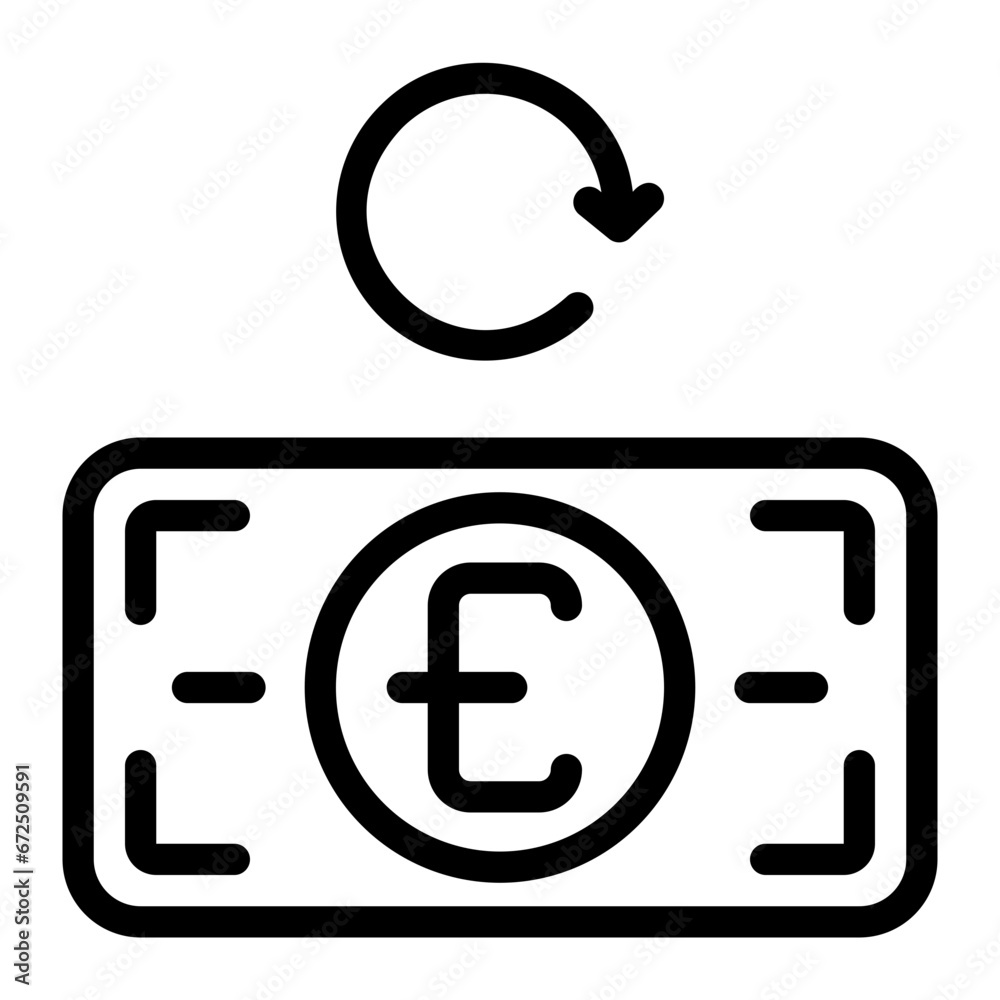 Obraz premium refresh line icon