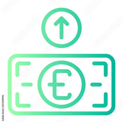 expenditure gradient icon