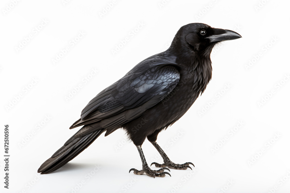 a black bird standing on a white surface
a black bird standing on a white surface