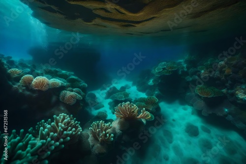 coral reef in the sea