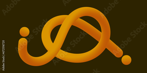 3D colorful arches. Liquid geometric shapes. Abstract vector design elements. suitable for web banner and walpaper design.