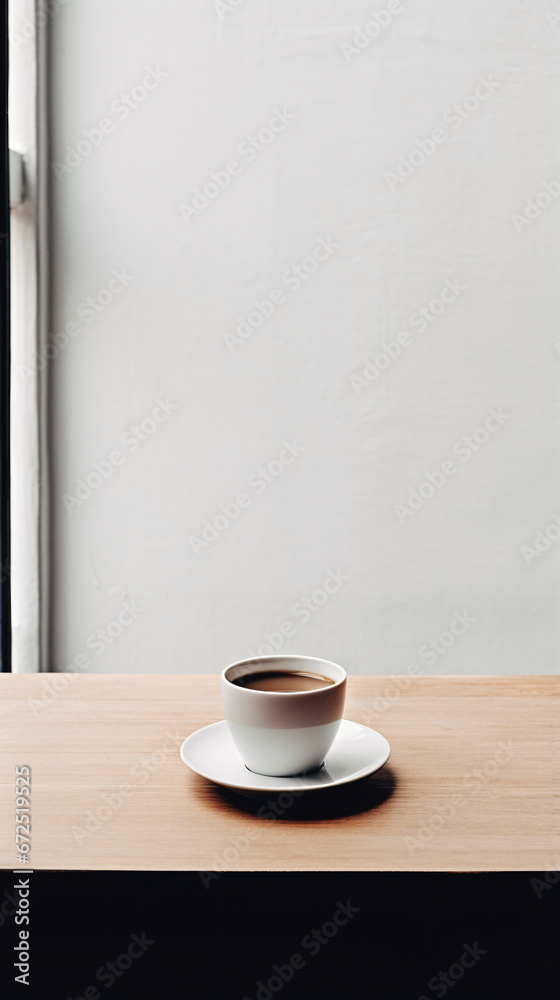 a cup of coffee on a saucer on a table a cup of coffee on a saucer on a table