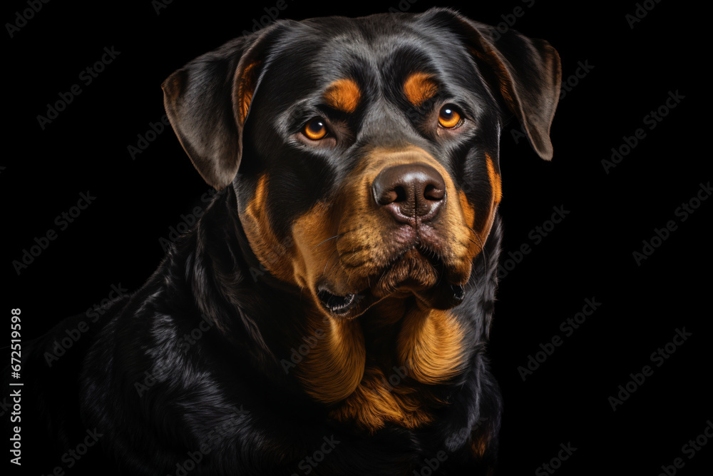 a dog with a black background and a brown nose a dog with a black background and a brown nose
