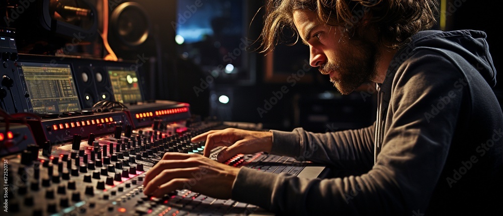 A recording studio employee who produces songs