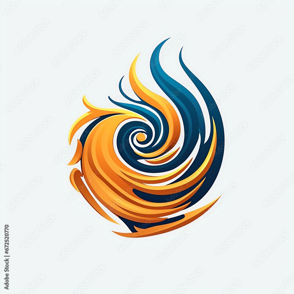 AI generated illustration of an intricate colorful pattern on a white background AI generated illustration of an intricate colorful pattern on a white background