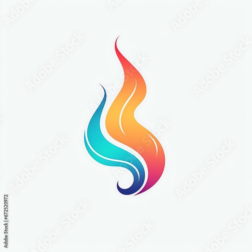 AI generated illustration of an intricate colorful pattern on a white background
