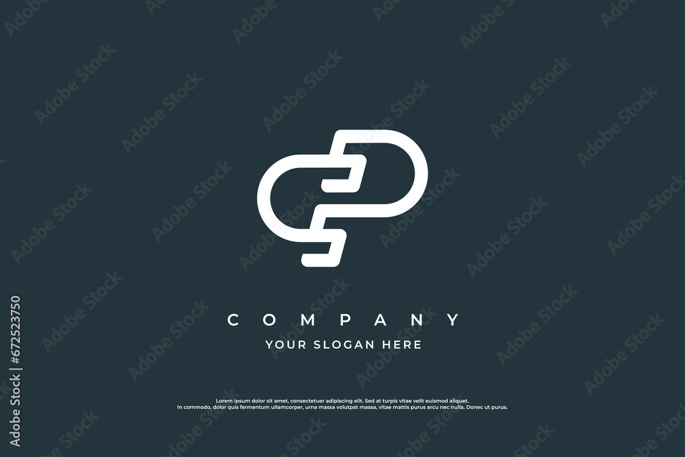 Initial Letter CP Logo Design Vector Initial Letter CP Logo Design Vector