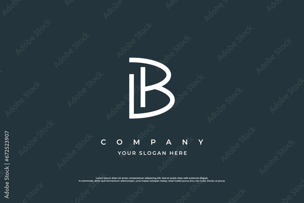 Simple Initial Letter B Logo Design Vector Simple Initial Letter B Logo Design Vector