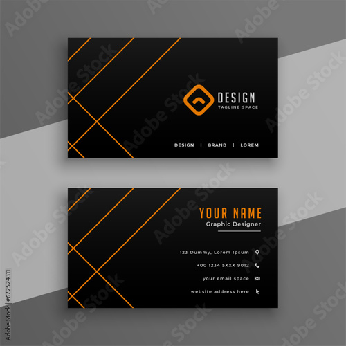 modern company identity card layout for business branding and promotion