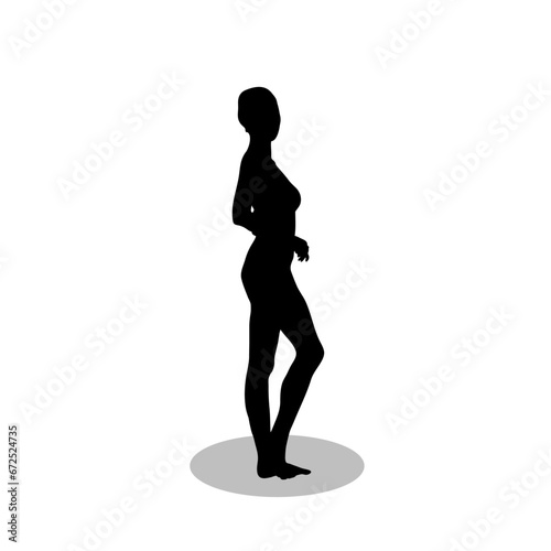 Woman silhouette vector