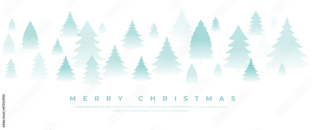 Obraz premium merry christmas holiday wallpaper with xmas tree decoration