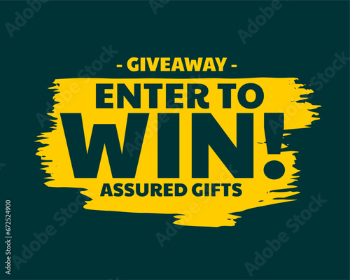 register now to win a valuable gifts poster for business promo