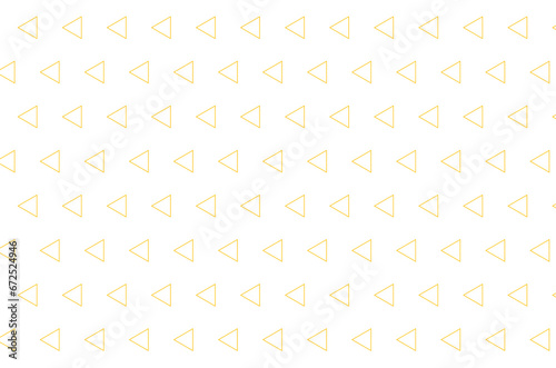 Digital png illustration of yellow pattern of repeated triangles on transparent background