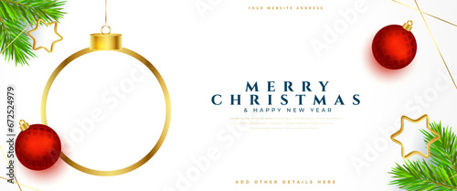 decorative merry christmas and new year eve wallpaper