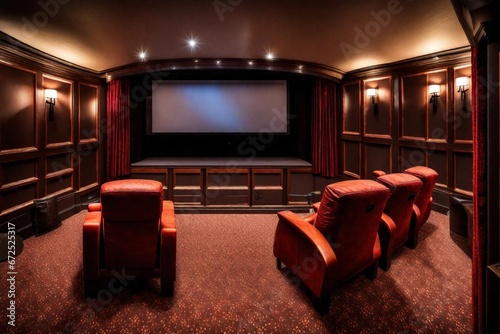 A beautiful cinema room real and original