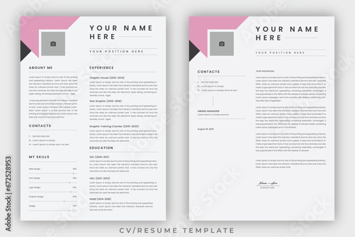 Clean Modern Resume Layout Vector Template for Business Job Applications, Minimalist resume cv template, Resume design template, cv design, multipurpose resume design