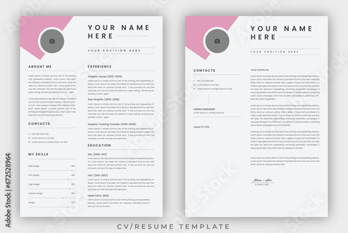 Clean Modern Resume Layout Vector Template for Business Job Applications, Minimalist resume cv template, Resume design template, cv design, multipurpose resume design