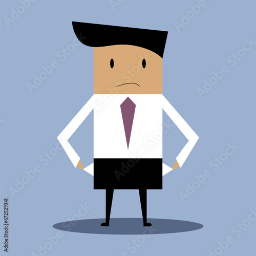 Businessman no money vector illustration Business concept