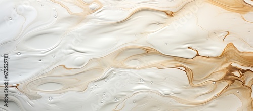 The surface of the oil which is aged appears white and has a lustrous texture