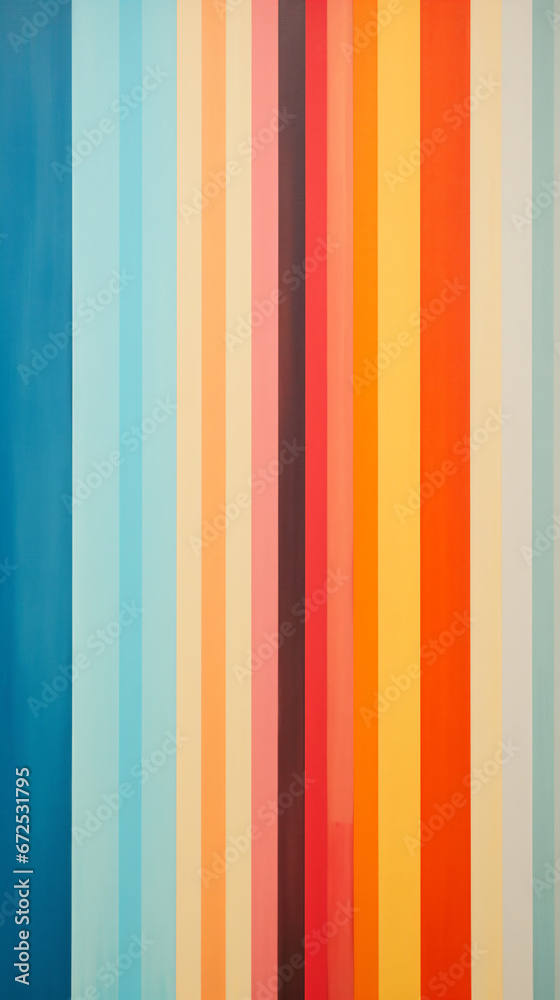 a painting of a multicolored striped wall a painting of a multicolored striped wall