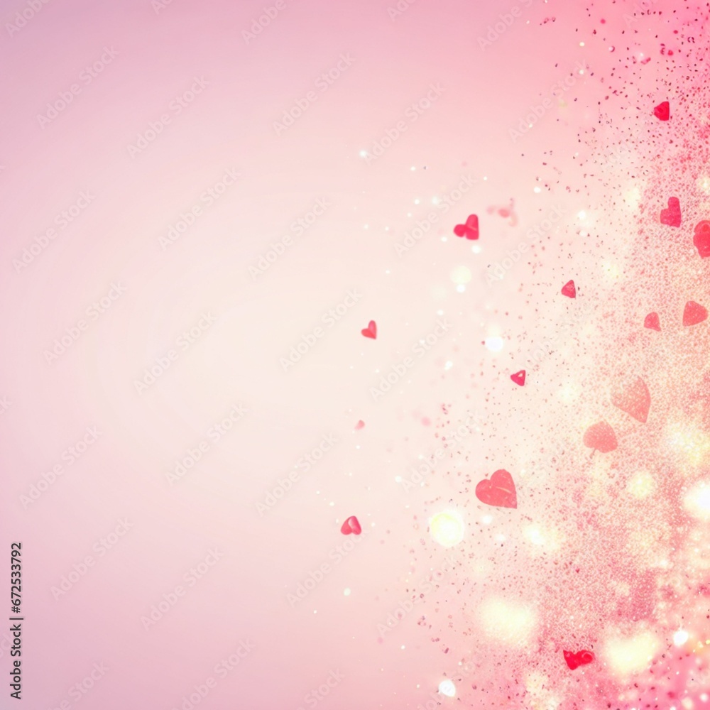 Pink Magic Hart Valentine Background