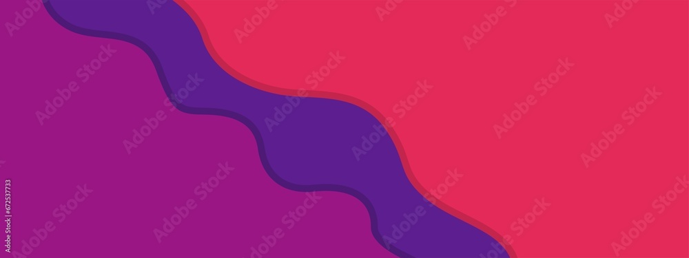 Colorful template banner with gradient color. retro color theme