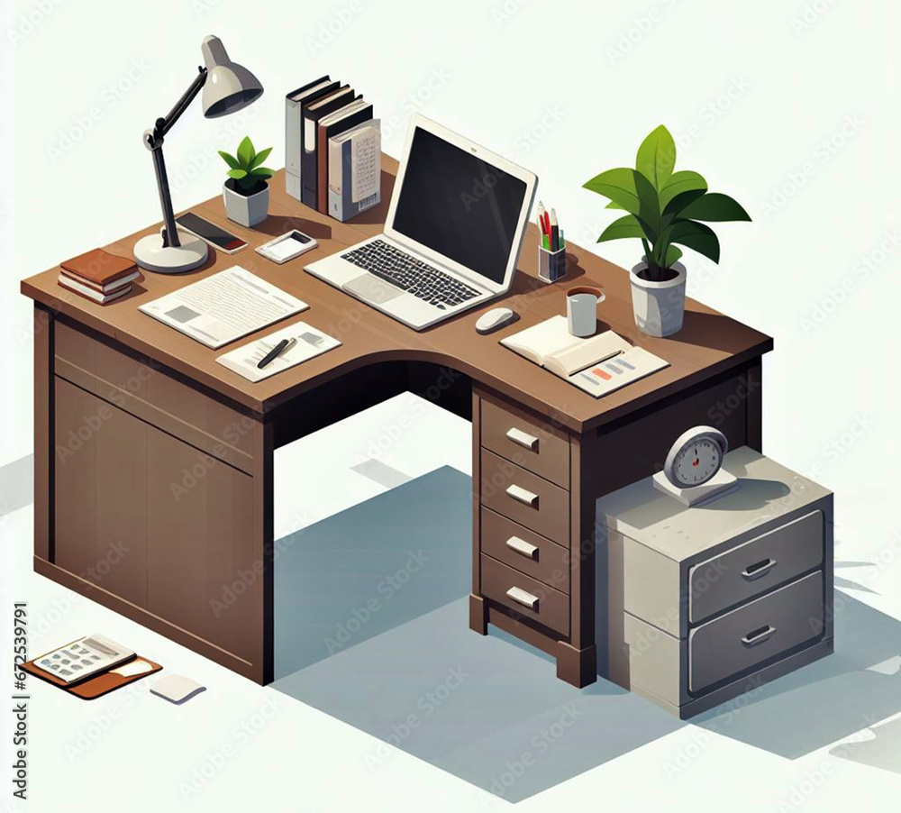 Office Desk Drawer Monitor Stand Working Computer Notebook Office Desk Drawer Monitor Stand Working Computer Notebook