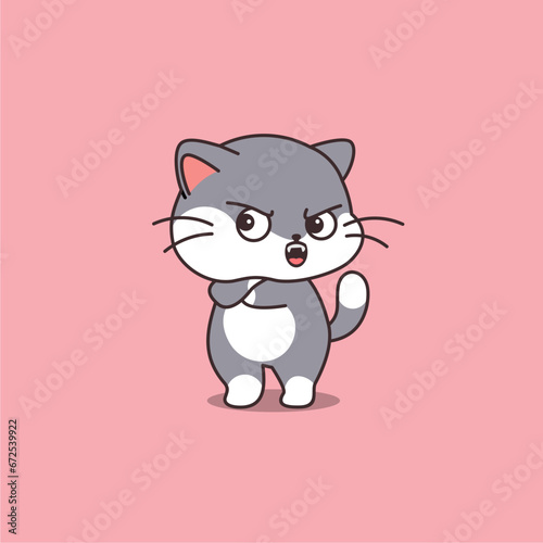 cute cat grumbles
