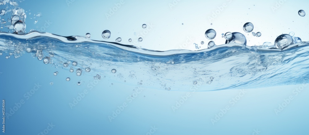 Water that is clear and contains small air pockets Water that is clear and contains small air pockets