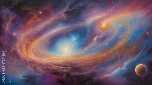 Cosmic Kaleidoscope: The Intricate Beauty of Nebula Exploration photo