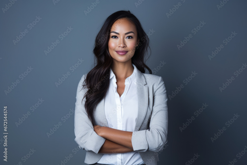 Smiling business woman looking at the camera Smiling business woman looking at the camera