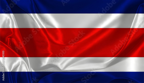 Waving silk flag of Costa Rica Free Download Waving silk flag of Costa Rica - GFXLoad