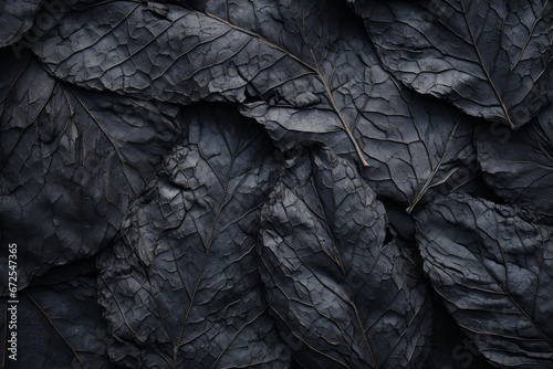 Fondo de hojas de plantas de tonos oscuros. photo